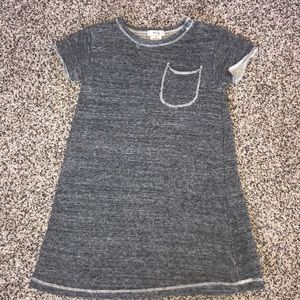 MRLY girls’ 2T gray heather organic cotton dress